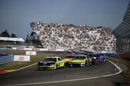 Ryan Blaney, driver of the #12 Menards/Richmond Water Heaters Ford, leads the field during the NASCAR Cup Series Go Bowling at The Glen at Watkins Glen International on August 10, 2025 - Source: Getty